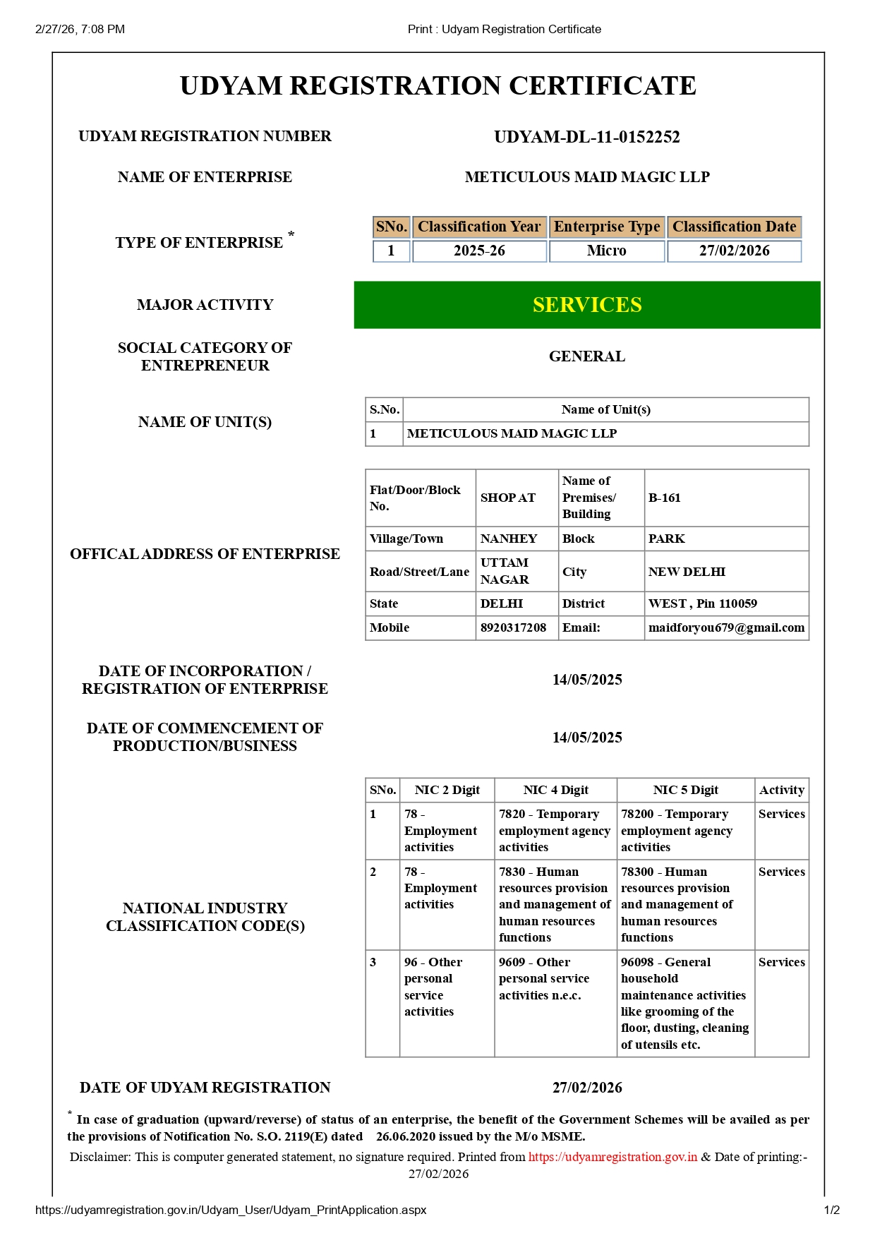 MSME Udyam Registration
